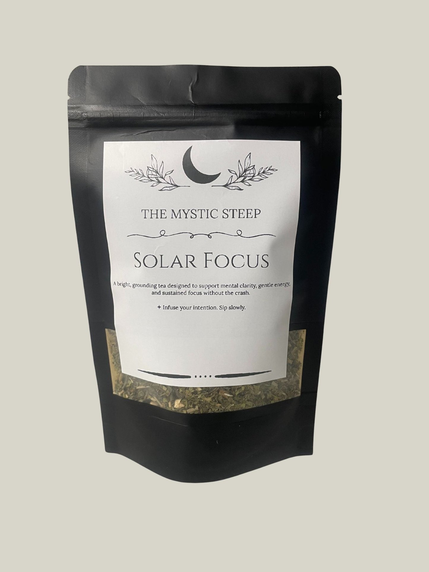 Solar Focus Herbal Tea | Energy & Mental Clarity Blend (Contains Caffeine)
