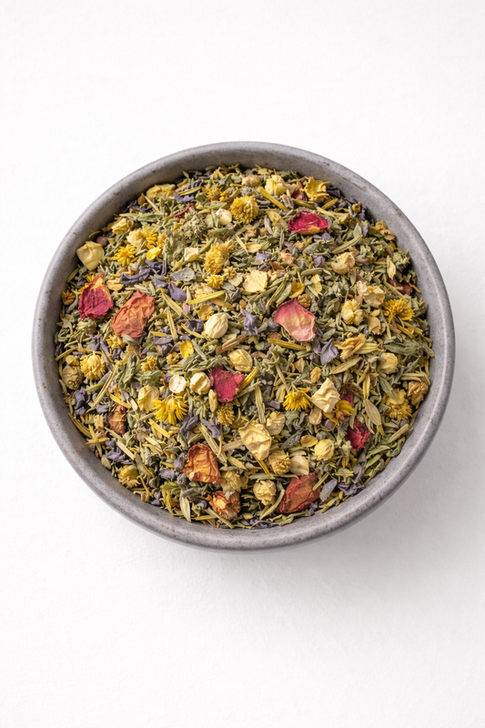Lunar Balance Blend | Herbal Tea for Monthly Rituals & Gentle Support (Caffeine-Free)